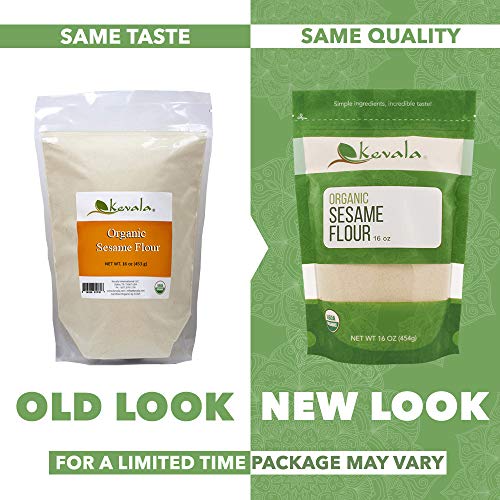 Kevala Organic Sesame Flour - 16 oz – 1 LB – Gluten Free – Sesame Seeds Organic – Vegan Flour – Raw Unhulled Seeds - Image 4