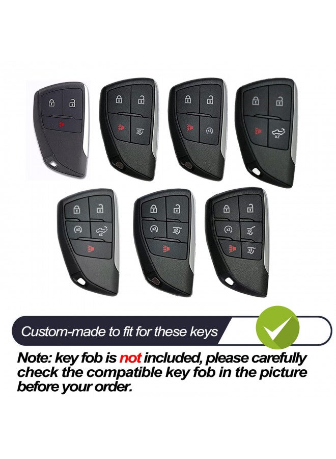 MECHCOS Compatible with GMC Yukon Sierra Chevy Chevrolet Silverado 1500 2500 3500 HD Suburban Tahoe Colorado Red TPU Key Fob Cover Case Remote Holder Skin Protector Keyless Entry Sleeve Accessories - Image 1
