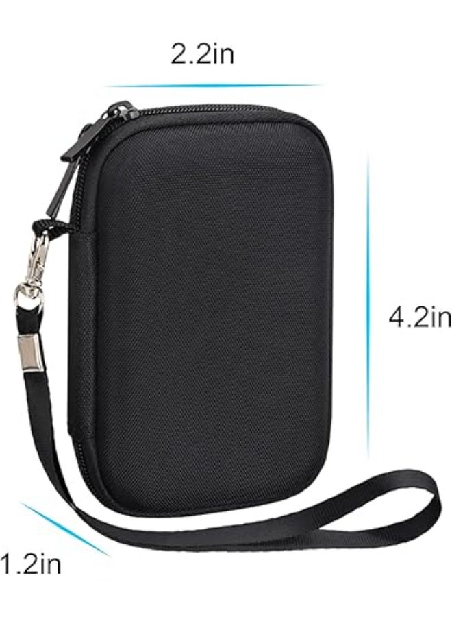 Lacdo Hard Carrying Case for SanDisk Extreme Portable External SSD SDSSDE60 SDSSDE61 250GB 500GB 1TB 2TB 4TB USB-C Solid State Drive EVA Shockproof Water Repellent Protective Storage Travel Bag, Black - Image 2