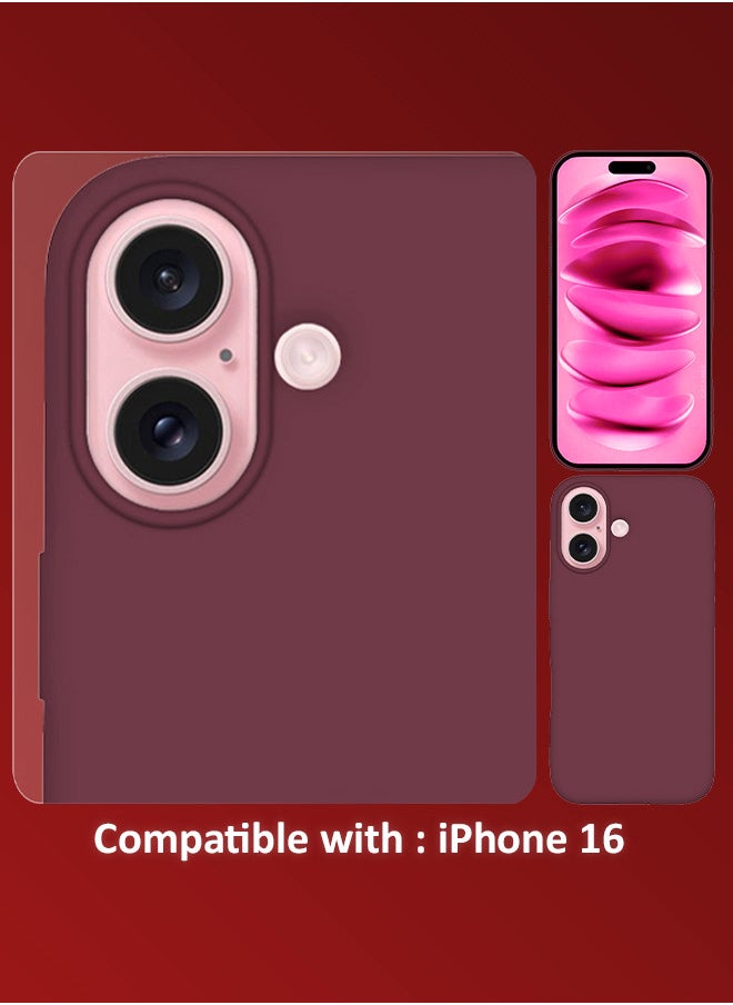 CATANES (for iPhone 16) 3 Pack Case and 2 Screen Protectors, Slim Silicone Case, Full Covered Anti Scratch Shockproof Protective Cover  - Image 3