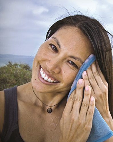 Lunatec® Self-Cleaning Washcloth. A Camping & Travel Essential. Quick Drying, Light Exfoliator, Odor-Free & Lathers Great. (Blue 2pack) - Image 2