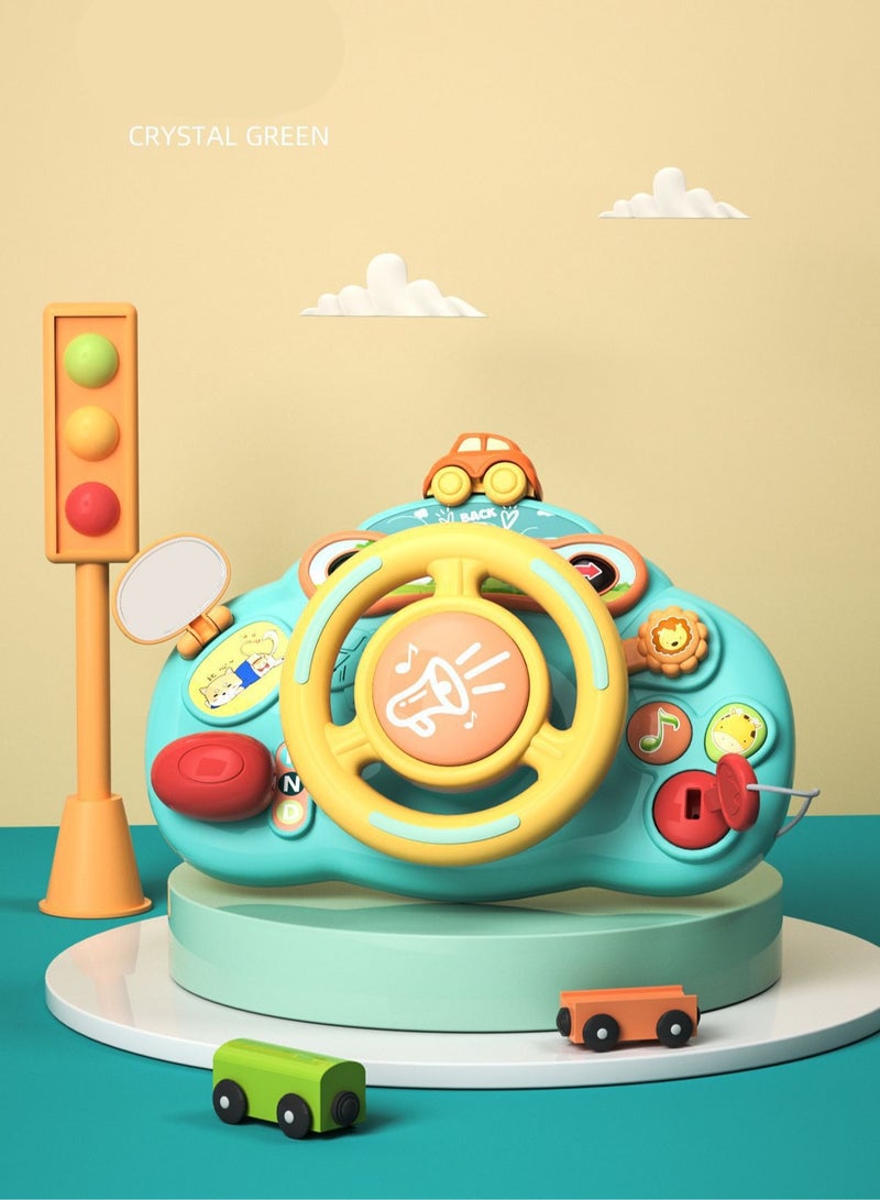 Baby Toys Electric Music Steering Wheel Simulation Toys Baby Car Seat Toys and Stroller Toys 18 Months Old Boys Girls Gift Learning Toys - Image 1