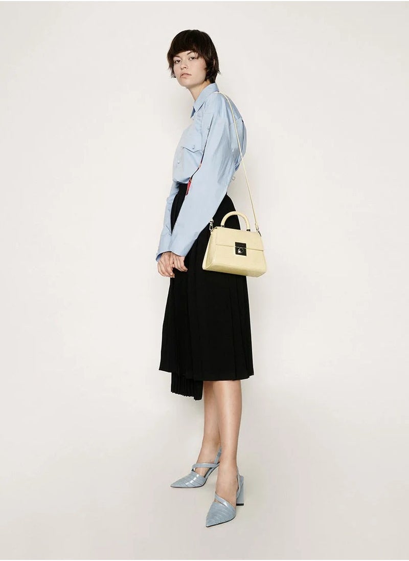 Charles & Keith Charles & Keith Clock Effect Structured Sculpture Bag  - Image 4