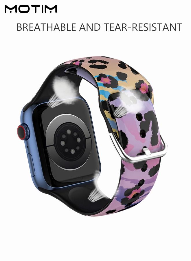 Motim Sport Bands Compatible with Apple Watch Band 38mm 40mm 41mm Waterproof Soft Silicone Replacement Strap Accessories for iWatch SE Series 10/9/8/7/6/5/4/3/2/1  - Image 5