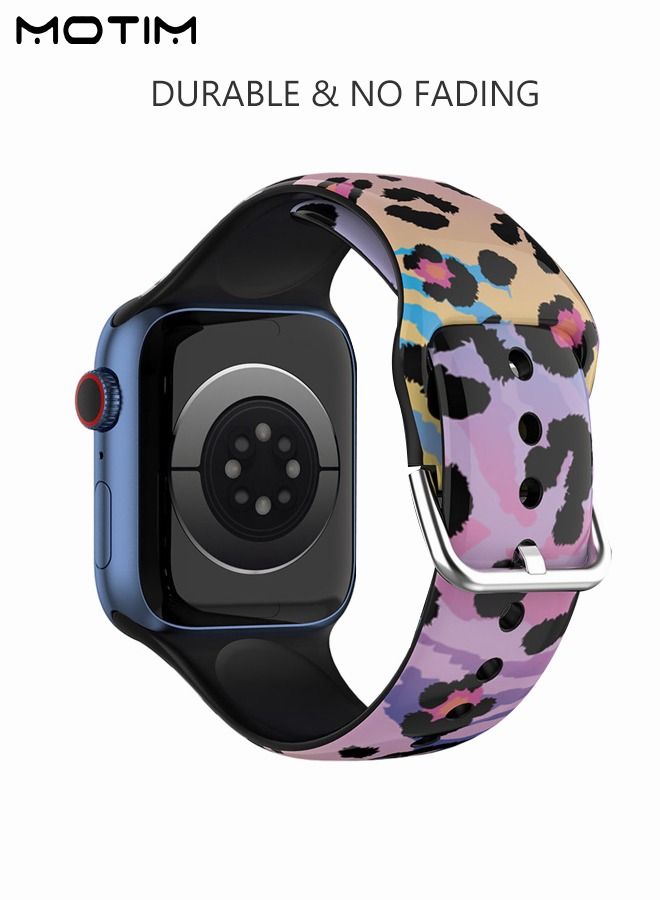 Motim Sport Bands Compatible with Apple Watch Band 38mm 40mm 41mm Waterproof Soft Silicone Replacement Strap Accessories for iWatch SE Series 10/9/8/7/6/5/4/3/2/1  - Image 2