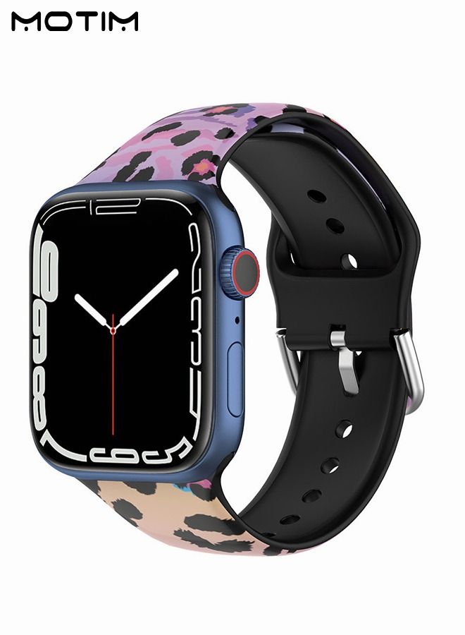 Motim Sport Bands Compatible with Apple Watch Band 38mm 40mm 41mm Waterproof Soft Silicone Replacement Strap Accessories for iWatch SE Series 10/9/8/7/6/5/4/3/2/1  - Image 3