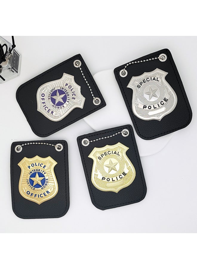 إسكدنيا لعبة أطفال الشرطة ملحقات صغيرة لشرطة ال ملحقات تنكرية شارة شرطة معدنية - اللون: ذهبي 1 - Image 3