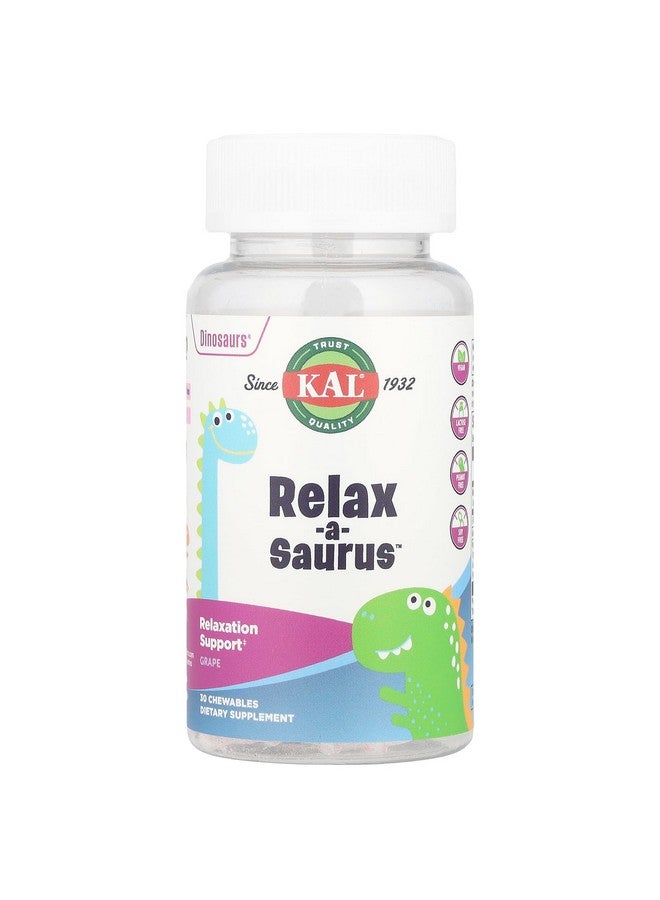 KAL Relax-a-Saurus™ Kids Chewables 30ct / Grape / Chewable - Image 1