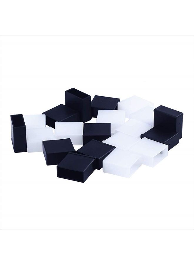 BUSHIBU غطاء USB، 20 قطعة غطاء بلاستيكي أسود شفاف لمقبس USB A ذكر، غطاء مضاد للغبار - Image 1