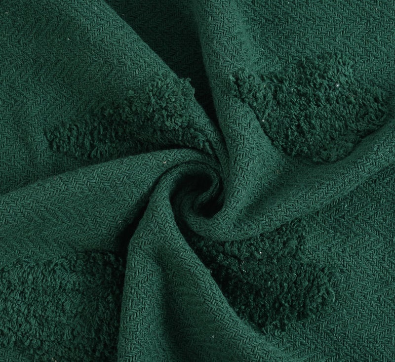 SASHAA World Green Cotton Throw | Ideal for Your Home, Living Room, Sofa, Bed, Chair, Picnic & Used for Gift | 130X160 cm| TC - 125 - Image 5
