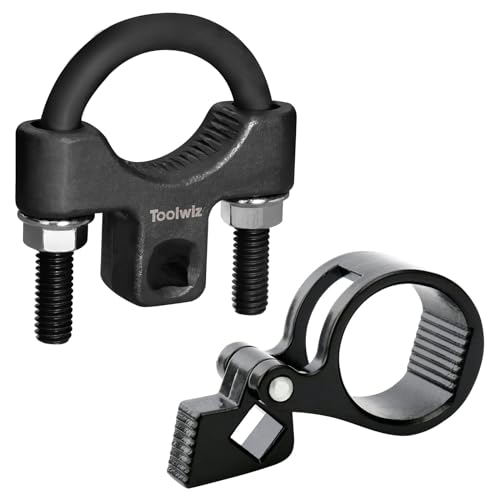 Toolwiz Inner Tie Rod Removal Tool Kit, 3/8'' Universal Low Profile Tool and Inner Tie Rod Hex Wrench Repair Remover 27-42mm End Wrench for 1/2" Square Drive, 2pcs for Most Cars Repair - Image 1