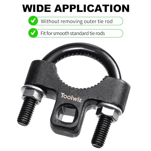 Toolwiz Inner Tie Rod Removal Tool Kit, 3/8'' Universal Low Profile Tool and Inner Tie Rod Hex Wrench Repair Remover 27-42mm End Wrench for 1/2" Square Drive, 2pcs for Most Cars Repair - Image 3
