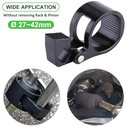 Toolwiz Inner Tie Rod Removal Tool Kit, 3/8'' Universal Low Profile Tool and Inner Tie Rod Hex Wrench Repair Remover 27-42mm End Wrench for 1/2" Square Drive, 2pcs for Most Cars Repair - Image 5
