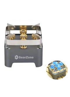 5-Core Camping Gas Stove, 12000W High-Power Gases Burner Stove, Backpacking Stove Windproof with Adjustable Gases Valve for Outdoor Cooking Camping Picnic Hiking