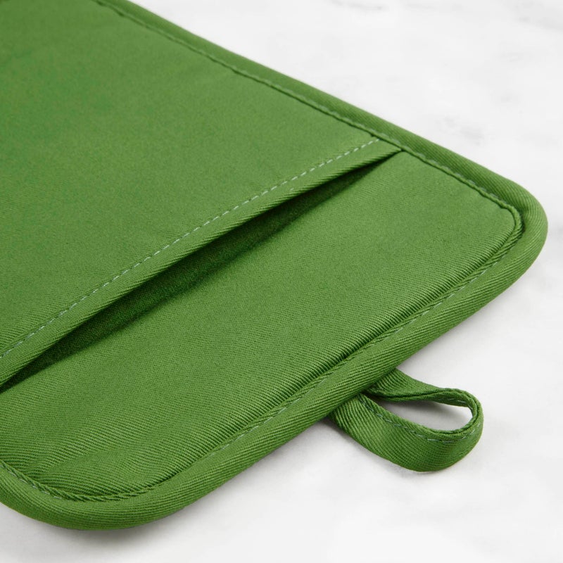 KitchenAid Ribbed Soft Silicone Pot Holder 2-Pack Set  Matcha  7""x9"" - Image 4