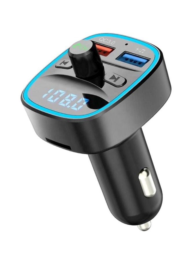 شاحن سيارة بمنفذ USB أسود