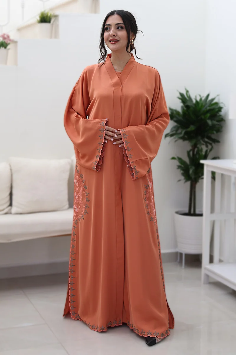NUKHBAA Terracotta Dream Abaya-767