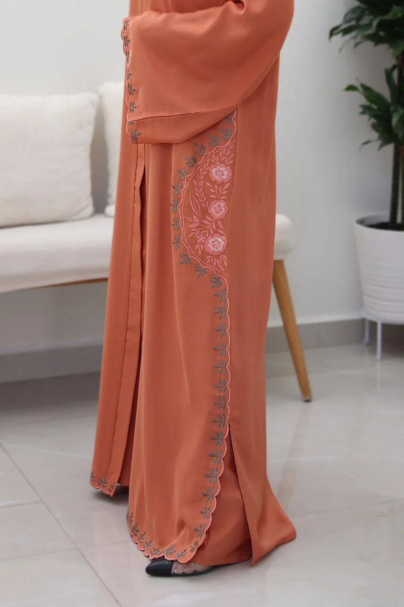 NUKHBAA Terracotta Dream Abaya-767