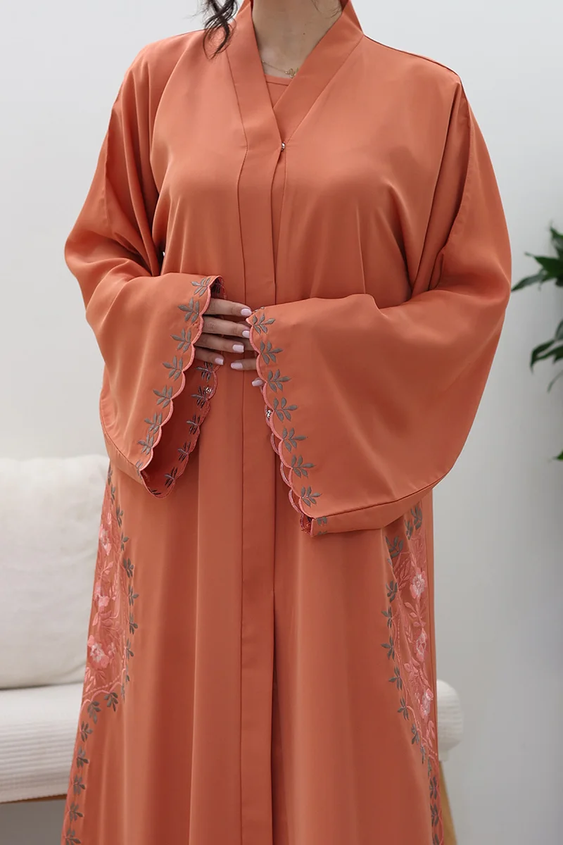 NUKHBAA Terracotta Dream Abaya-767
