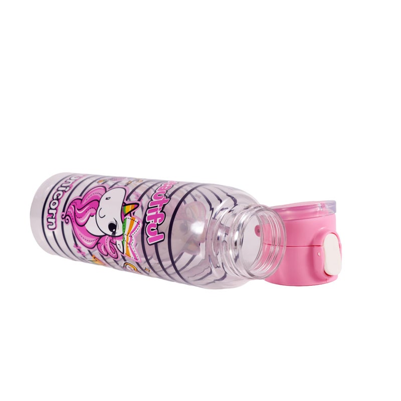 Herevin Water Bottle with Hanger in Special Polybag - 500 ml Capacity, Multicolor, Leak-Proof, BPA-Free, Made in Turkey (School, Gym, Sports, Outdoors), Pink - Image 5