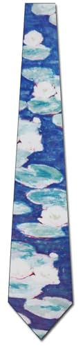 Three Rooker Water Lillies Ties Art Tie Monet Neckties - Image 5