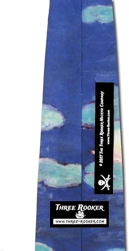 Three Rooker Water Lillies Ties Art Tie Monet Neckties - Image 4