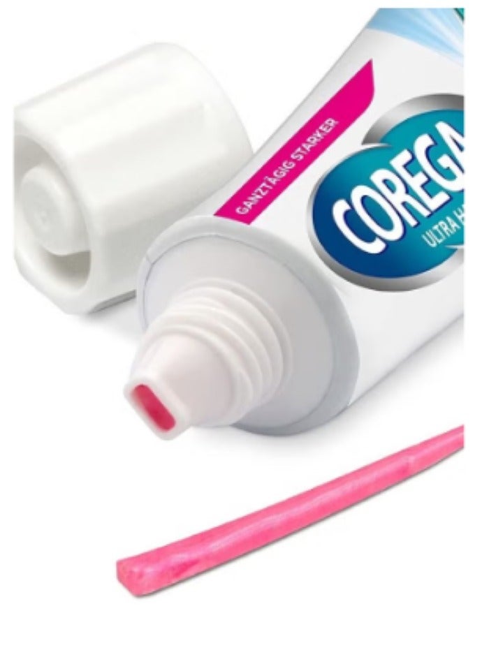 COREGA 2 Pack of Corega Strong Hold All Day Long Denture Adhesive Flavor-Free Cream 40G - Image 3