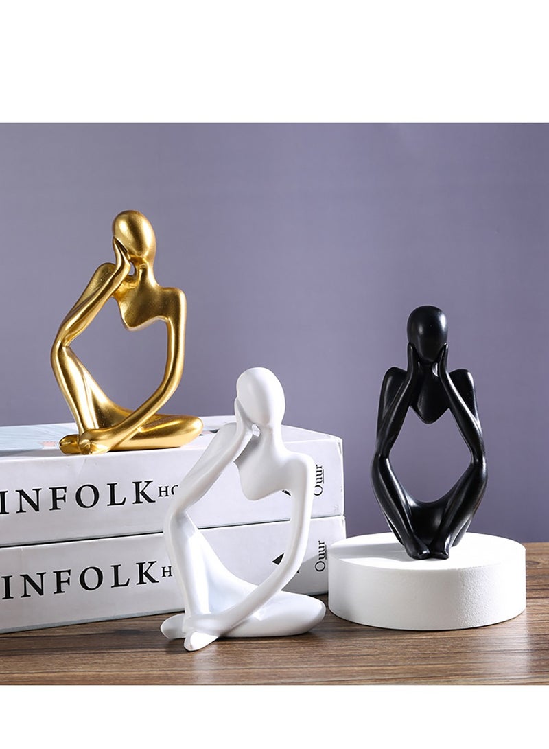 3 piece Set of Mini Multicolored Abstract Human Figure Ornaments, Adding an Artistic Touch to Your Spac - Image 3