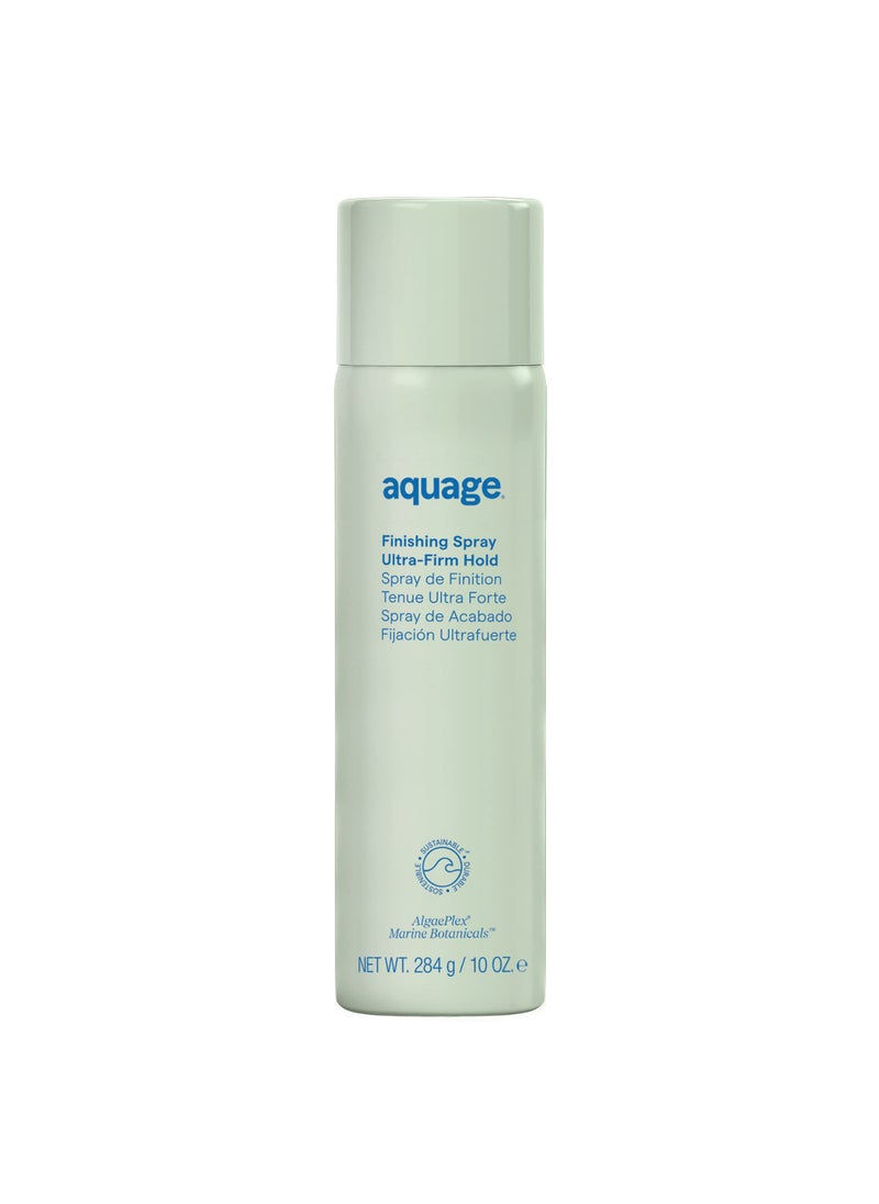 Aquage Aquage Finishing Spray, Firm Hold Hairspray, Delivers Humidity Resistance and Lasting Style Retention with Max Shine LOW VOC, 10 oz. 