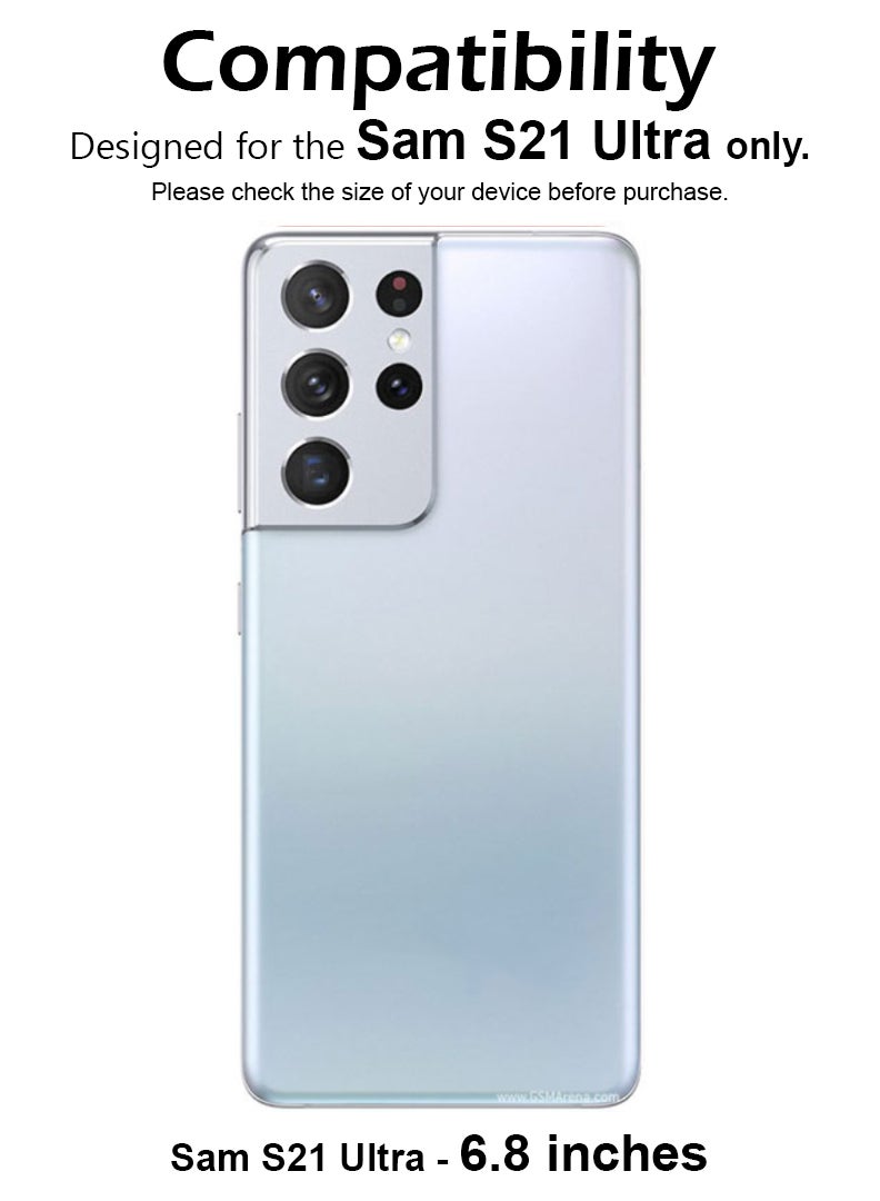 Case Up Screen Protector For Samsung Galaxy S21 Ultra 9H Hardness Tempered Glass Film, Bubble Free Easy Installation, Full Coverage, Anti Scratch And Touch Sensitive - Image 2