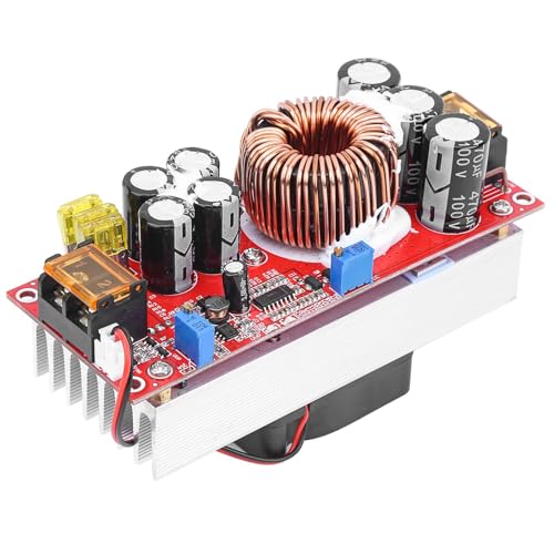 Jadeshay 1500W DC-DC Boost Converter 10-60V to 12-97V Step Up Voltage Regulator Module - 30A CC CV Power Supply for Solar LED Charging, Non-Isolated High Efficiency - Image 1