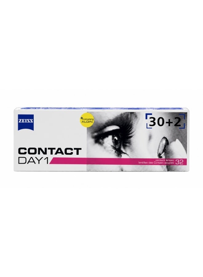 زايس عدسات ZEISS Contact Day 1 اللاصقة للاستخدام اليومي (32 عدسة) + زوج تجريبي مجاني - Image 4