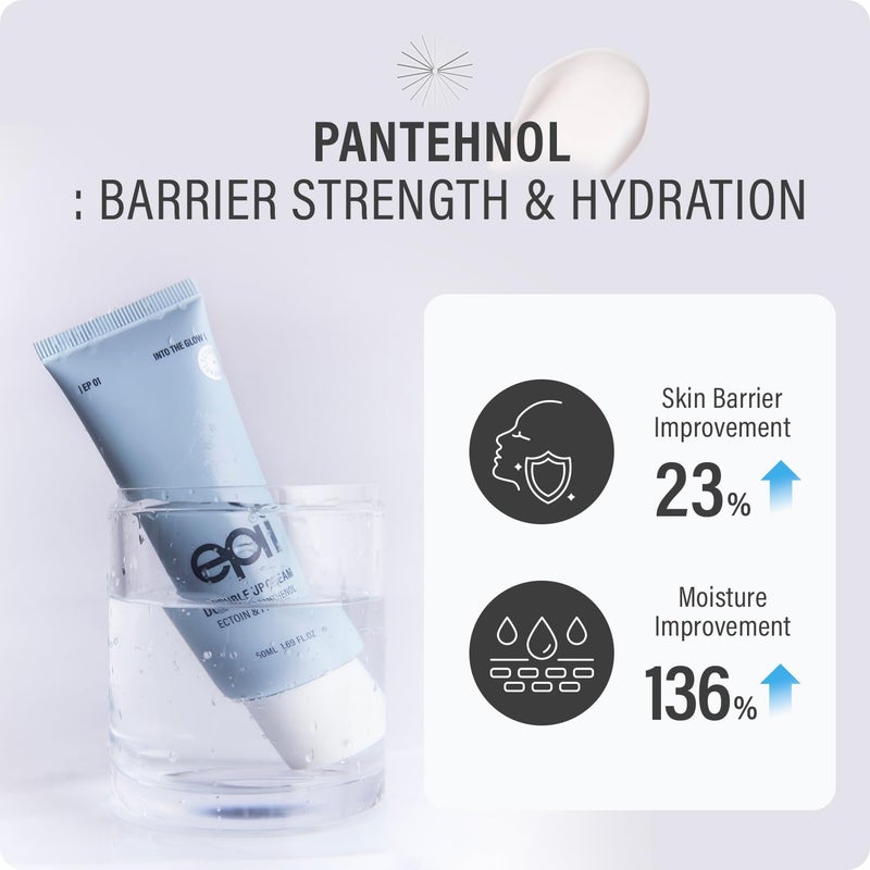 epii Double Up Cream | face moisturizer | ectoin | panthenol | squalane 15% | B5 | dry skin | sensitive skin | soothing | calming | korean skincare | 50ml 1.69 oz. fl. - Image 4