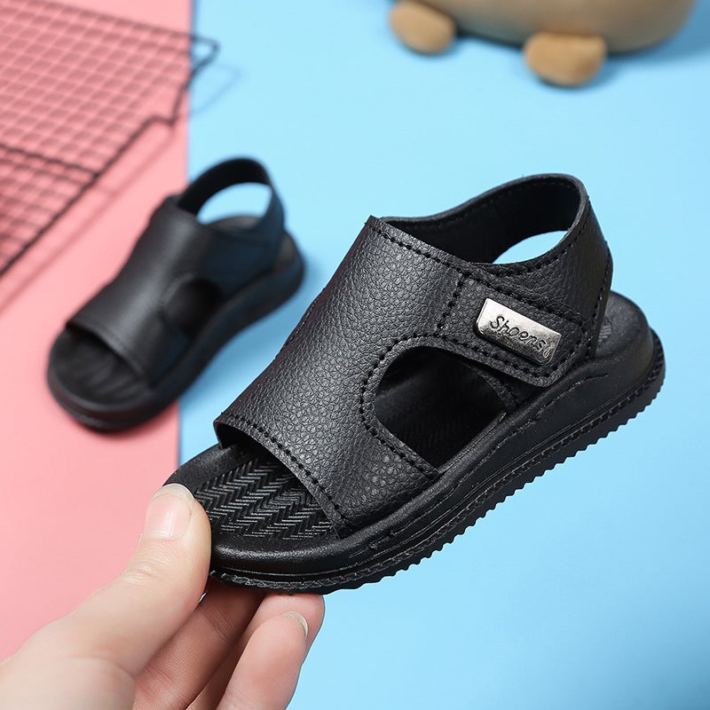 Baby Sandals Children'S Beach Shoes Sandals Fashion Wear-Resistant White Non-Slip Leather Beach Shoes - Image 3