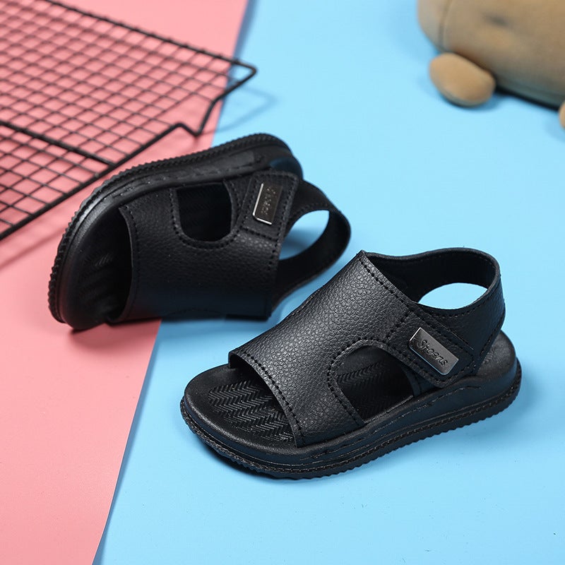 Baby Sandals Children'S Beach Shoes Sandals Fashion Wear-Resistant White Non-Slip Leather Beach Shoes - Image 1