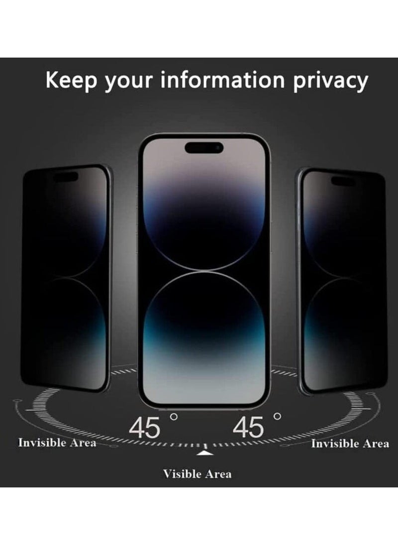 Raxoom iPhone 14 Pro Max Privacy Screen Protector Anti-Spy Tempered Glass Film 9H Hardness Scratch Resistant Bubble Free Anti Spy Tempered Glass Screen Protector for iPhone 14 Pro Max Privacy - Image 5
