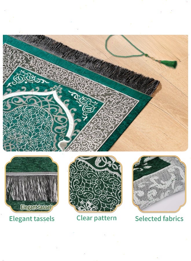 Ramadan Prayer Mat 3-Piece Set - Portable Prayer Mat for Ramadan with Tasbih & Storage Bag, Essential Home Item, Perfect Blessed Ramadan Gift for Muslim Friends - Image 5
