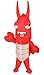M MH ZONE Inflatable Lobster Costume for Kids BlowUp Funny Cosplay Suit for Halloween Christmas Carnival - Image 3