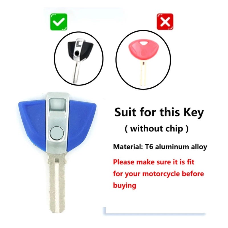 غطية مفتاح دراجة نارية من الألومنيوم CNC لـ S1000XR S1000RR S1000R HP4 HP2 باللون الأحمر - Image 5