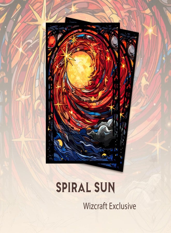 Paramint Spiral Sun MTG Card Sleeves (Smooth) - 104 Count Standard Size TCG Sleeves - Compatible with Magic The Gathering, Lorcana - Double Sleeving - Original Art Design, Premium Protection - Image 2