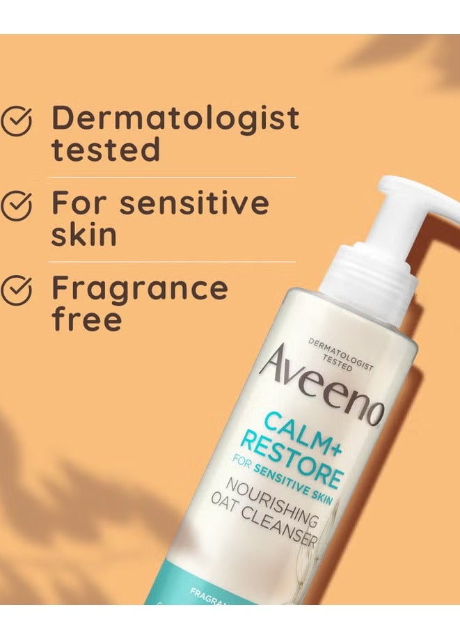 Aveeno Face Calm and Restore Nourishing Oat Cleanser 200ml - Image 2