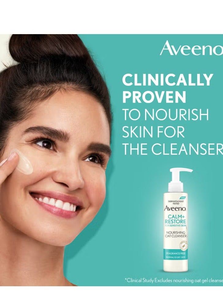 Aveeno Face Calm and Restore Nourishing Oat Cleanser 200ml - Image 4