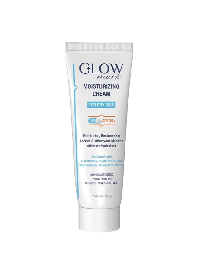 Glow Moisturizing Cream SPF30 For Dry Skin - 50GM - Image 1