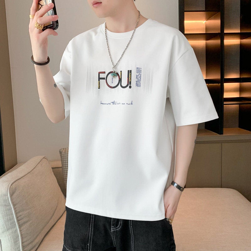 Woodpecker men's casual short-sleeved t-shirt 2026 summer new trendy brand round-neck thin loose T-shirt versatile top - Image 1