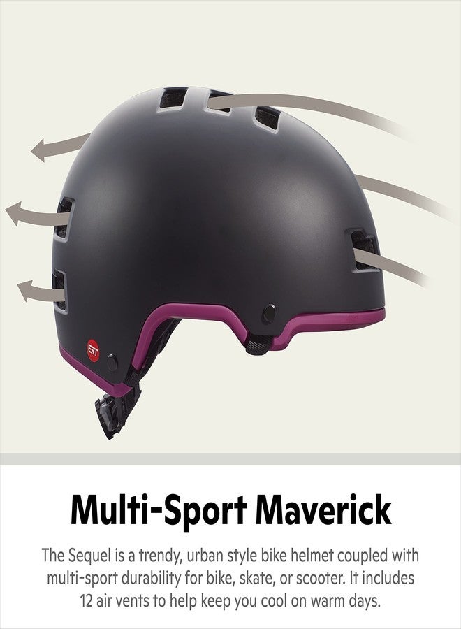 Schwinn Sequel ERT Bike Helmet for Adult Men Women Ages 14 and Up, Can Fit Head Circumference 58-61 cm, 12 Vents, Removeable Padding, Adjustable Fit, Large Black Pink - Image 4