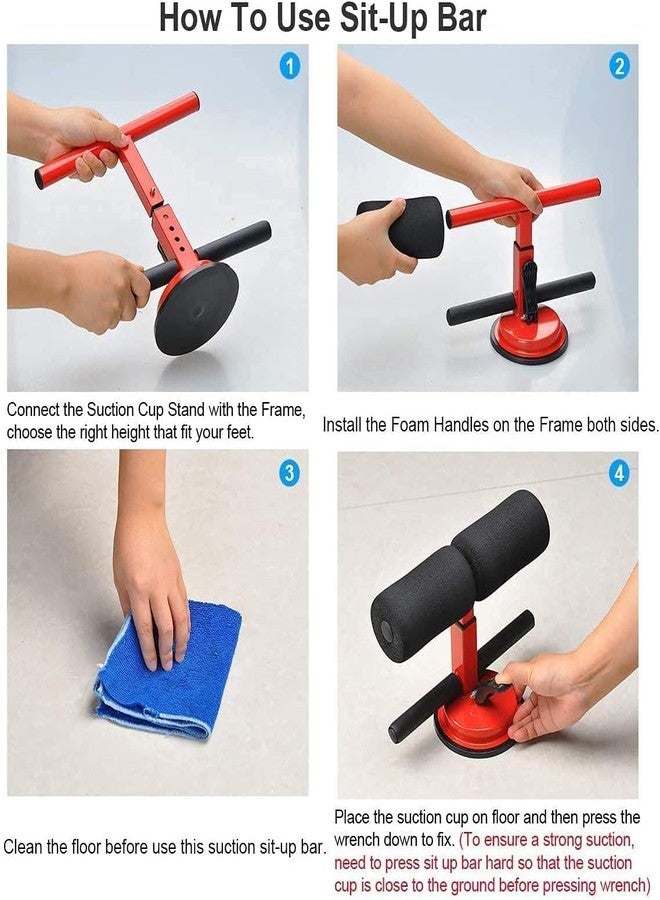 SKYCELL Sit Up Bar for Home Gym Single Suction, Foam Handle Suction Sit-Up Bar, Stomach Exercise Equipment, Abdomen Fitness Equipment, Workout Equipment for Home - Image 5