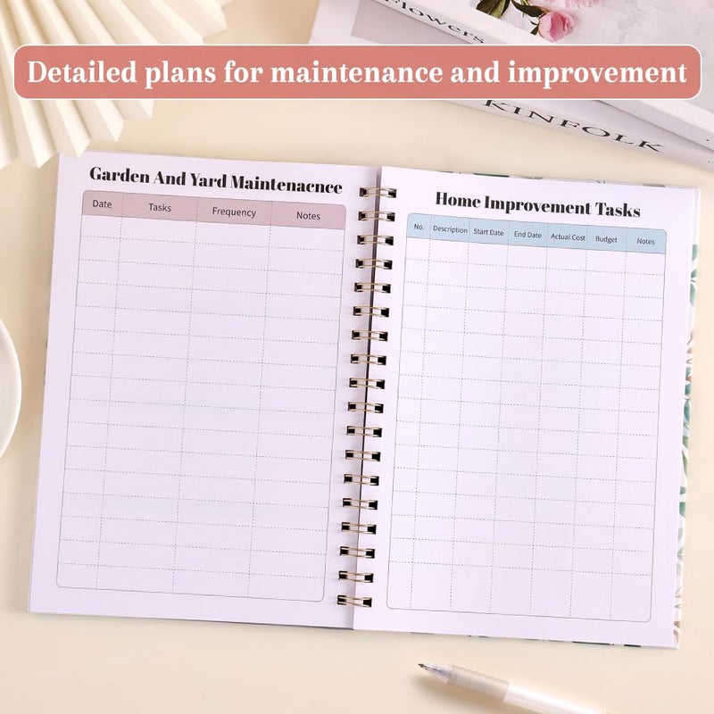 icceemee All-in-One Family planner Organizer & Home Management Binder: Calendar Scheduling, Finance Budget, Meal Planning & Grocery Lists, Cleaning Schedule, Activities & Health Tracker,For Busy Moms & Households - Image 4