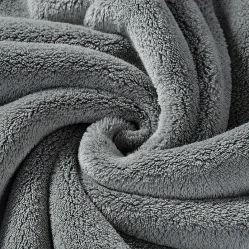 Microshine Microfiber QuickDry Bath Towels 2 Pack 70x140 cm 500 GSM Luxurious Soft Ultra Absorbent Grey - Image 3