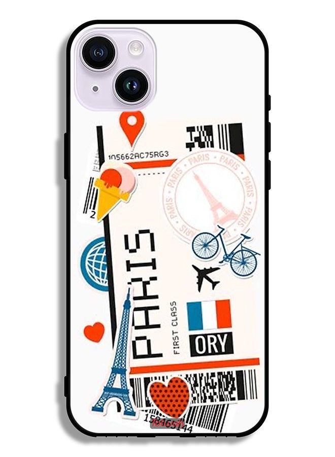 Tolwak Apple iPhone 14 Protective Case Paris Sticker - Image 2