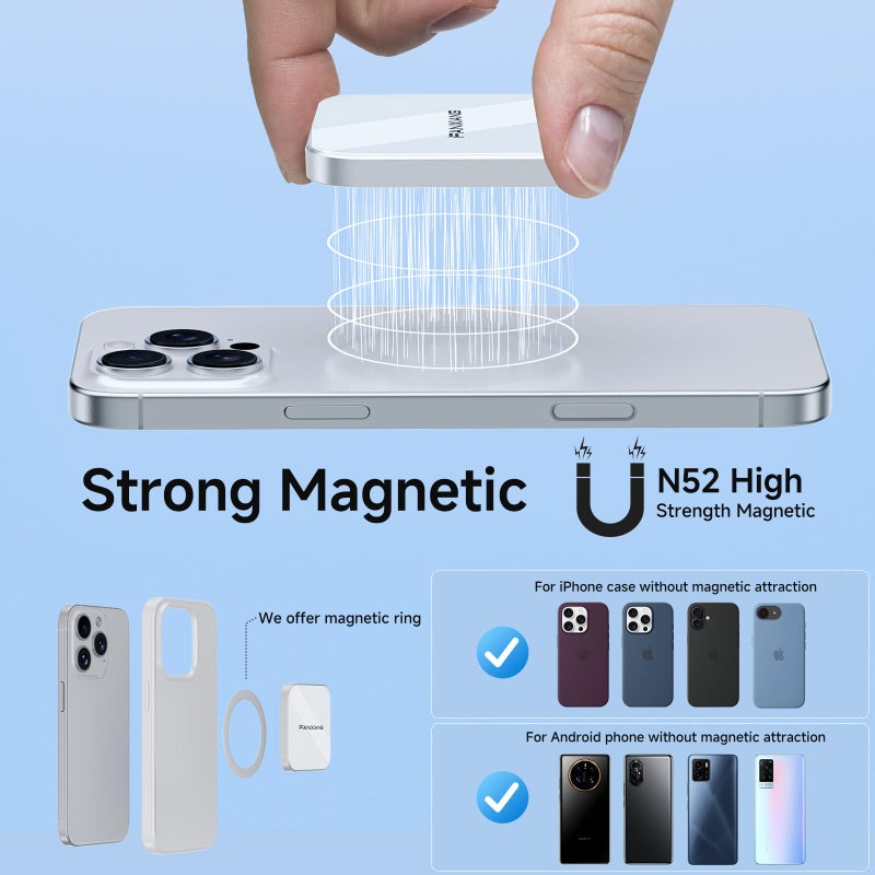 fanxiang 1TB Magnetic External SSD,2000MB/s Type-C USB 3.2 Gen 2x2 Portable SSD,Ultra-Slim External Hard Drive,4K ProRes Recording & Store,External Solid State Drive for iPhone15/16/17/Android/PC/Mac -PS2005 - Image 2